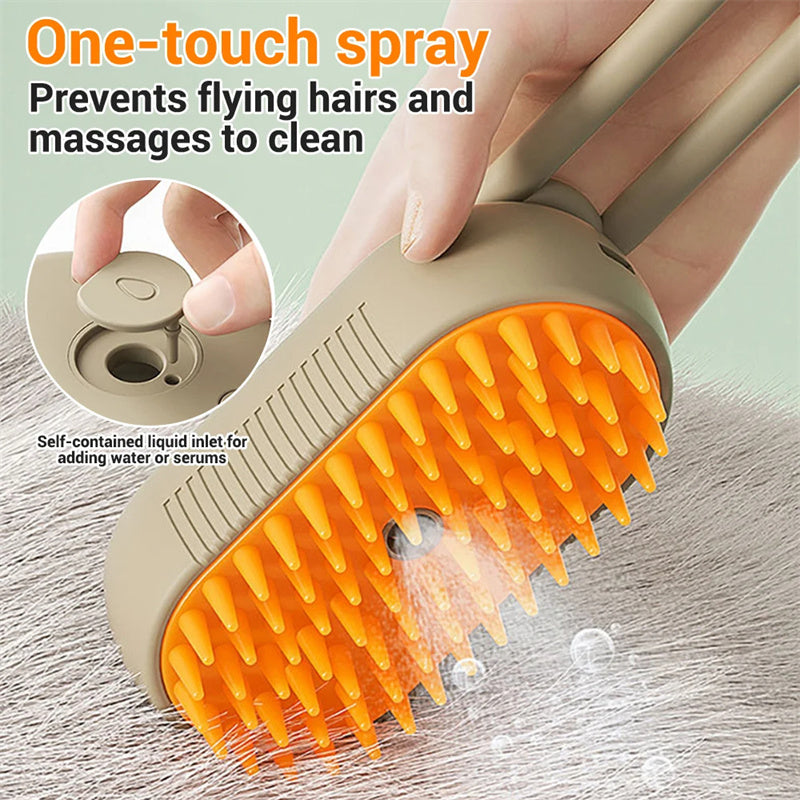 Steaming Pet Brush